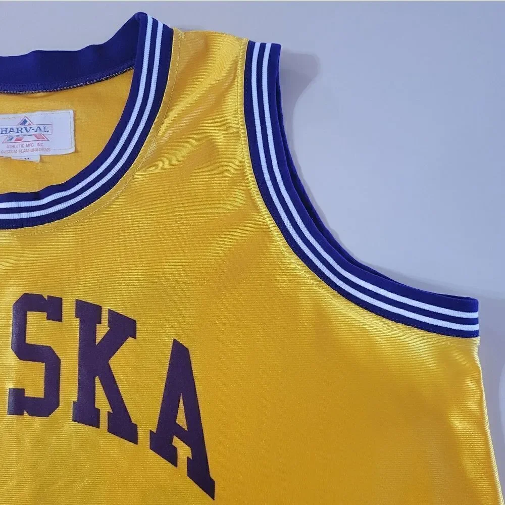 Chaska High School Hawks #53 Basketball Yellow Jersey